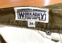 Image 5 of Engineered Garments workaday corduroy pants, made in USA, size 34 (fits 33)