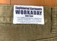 Image 6 of Engineered Garments workaday corduroy pants, made in USA, size 34 (fits 33)