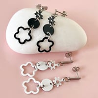 Image 2 of Midi Multi Flower Drop - Black or White