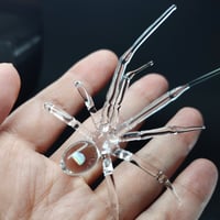 Image 2 of Clear opal spider figurine 