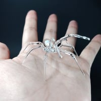 Image 4 of Clear opal spider figurine 