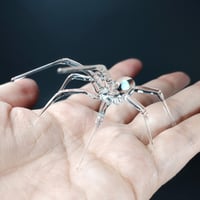 Image 1 of Clear opal spider figurine 