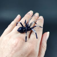 Image 3 of  Blue spider figurine 