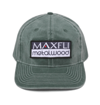 Metalwood x Maxfli Contrast Stitch 6-Panel Strapback Hat Spruce [2024]