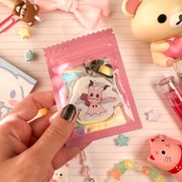 Image 2 of Acrylic Pink Mimi Kyu Day Spooky Keychain