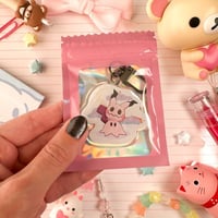 Image 3 of Acrylic Pink Mimi Kyu Day Spooky Keychain