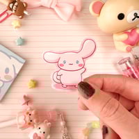 Image 4 of Small Pink Cinna Puppy Vinyl Sticker