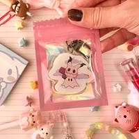 Image 4 of Acrylic Pink Mimi Kyu Day Spooky Keychain