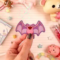 Image 2 of Ultra Glossy Pink Zubat Bat Vinyl Sticker