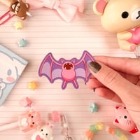 Image 3 of Ultra Glossy Pink Zubat Bat Vinyl Sticker