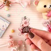 Image 5 of Acrylic Cubone Skelly Spooky Keychain