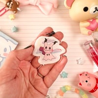 Image 8 of Acrylic Pink Mimi Kyu Day Spooky Keychain