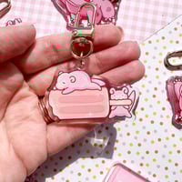 Image 2 of Acrylic Slowpoke Popsicle Orange Dreamsicle Keychain