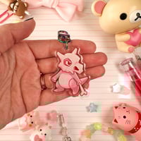 Image 6 of Acrylic Cubone Skelly Spooky Keychain