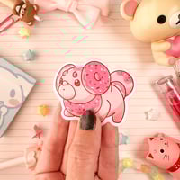 Image 1 of Ultra Glossy Pink Fidonut Sticker