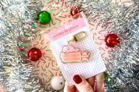 Image 3 of Acrylic Slowpoke Popsicle Orange Dreamsicle Keychain