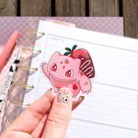 Image 4 of Ultra Glossy Pink Strawberry Bulba Vinyl Sticker