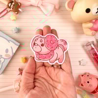 Image 3 of Ultra Glossy Pink Fidonut Sticker