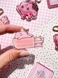 Image 4 of Acrylic Slowpoke Popsicle Orange Dreamsicle Keychain