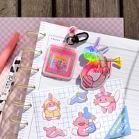 Image 4 of Holographic Pink Rayquaza Vinyl Sticker