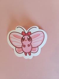 Image 4 of Ultra Glossy Pink Butterfree Vinyl Die-cut Sticker