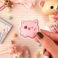 Image 1 of Ultra Glossy Pinkeebooo Wink Sticker
