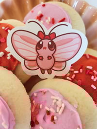 Image 5 of Ultra Glossy Pink Butterfree Vinyl Die-cut Sticker