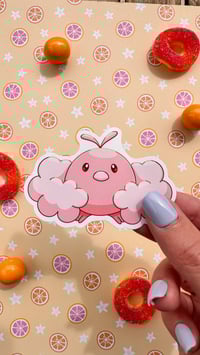 Image 1 of Ultra Glossy Pink Swablu Sticker
