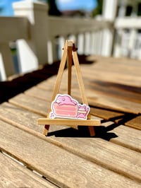Image 3 of Ultra Glossy Pink Slowpoke Popsicle Sticker
