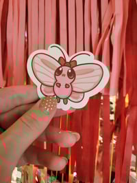 Image 6 of Ultra Glossy Pink Butterfree Vinyl Die-cut Sticker
