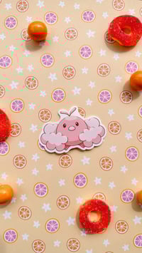 Image 3 of Ultra Glossy Pink Swablu Sticker