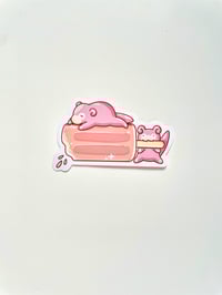 Image 4 of Ultra Glossy Pink Slowpoke Popsicle Sticker