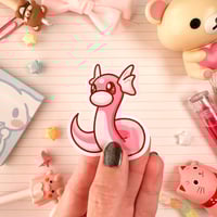 Image 1 of Ultra Glossy Pink Dratini Sticker