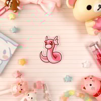 Image 3 of Ultra Glossy Pink Dratini Sticker