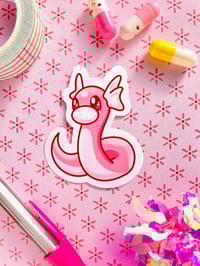 Image 5 of Ultra Glossy Pink Dratini Sticker