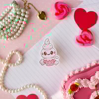 Image 2 of Ultra Glossy Pink Vanillite Ice Cream Vinyl Sticker