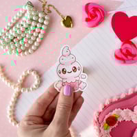 Image 3 of Ultra Glossy Pink Vanillite Ice Cream Vinyl Sticker