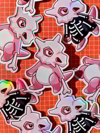 Image 7 of Holographic Cubone and Skelly Cubone Vinyl Sticker