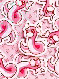 Image 6 of Ultra Glossy Pink Dratini Sticker