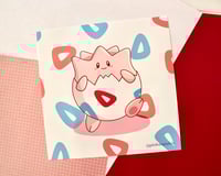 Image 1 of Pink Togepi Art Print 8x8