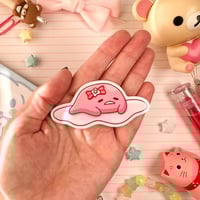 Image 3 of Ultra Glossy Pink Gudetama Sanrio Valentine Heart Vinyl Sticker