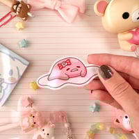 Image 4 of Ultra Glossy Pink Gudetama Sanrio Valentine Heart Vinyl Sticker