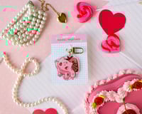 Image 1 of Acrylic Strawberry bulba Cartridge Keychain