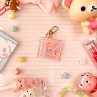 Image 6 of Acrylic Pink Pika Game Box Keychain