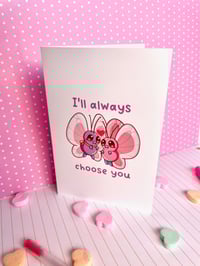 Image 4 of Butterfree Valentine Greeting Card With Pink Envelope 4x6
