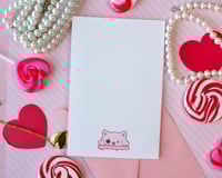 Image 2 of Pink Gudetama Valentine Greeting Card With Pink Envelope 4x6