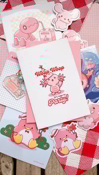Image 8 of Wooper Birthday Greeting Card With Pink Envelope 4x6