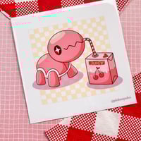 Image 1 of Pink Juicy Trapinch Mini Art Print 4.5x4.5
