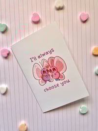 Image 6 of Butterfree Valentine Greeting Card With Pink Envelope 4x6