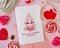 Image 1 of Pink Vanillite Valentine Greeting Card With Pink Envelope 4x6